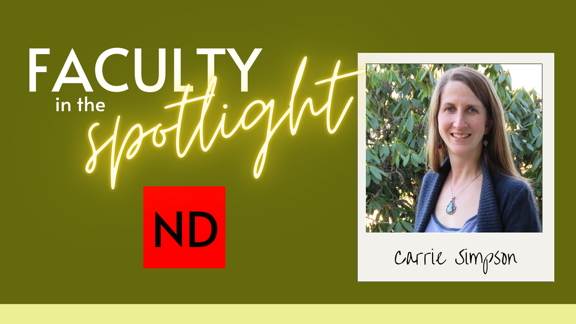 Carrie Simpson Faculty Spotlight